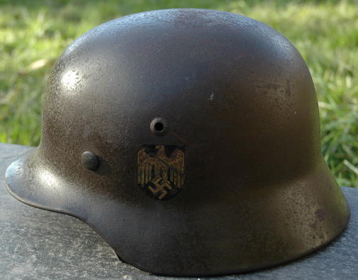 M35 DOUBLE DECAL ARMY APPLE GREEN GERMAN HELMET