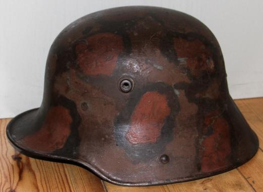WW1 M16 GERMAN STAHLHELM HELMET - AMAZING CAMO