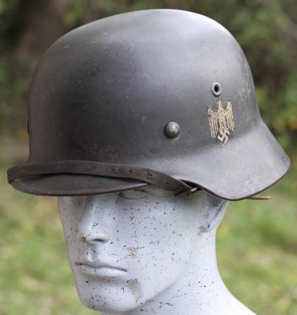 GERMAN M40 HELMET EF 66 - COMPLETE