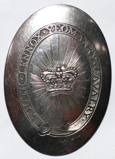 DAVID STIRLING ( SAS ) -  FAMILY ATTRIBUTED - SOUTH LENNOX YEOMANRY CAVALRY OFFICERS SBP - 1799 SILVER H/M