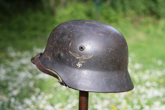 M35 DOUBLE DECAL LUFTWAFFE GERMAN HELMET