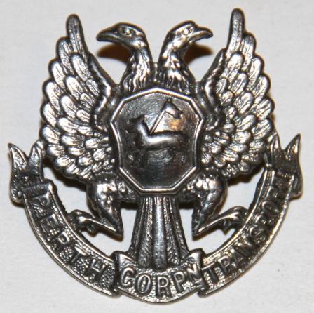 PERTH CORPORATION TRAM DRIVERS CAP BADGE