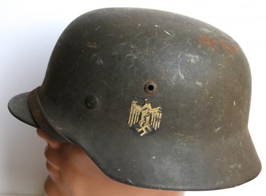 WW2 GERMAN SINGLE  DECAL LARGE ARMY HELMET - NS68 - DN22