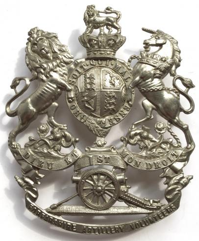 1ST FORFARSHIRE ARTILLERY VOLUNTEERS HELMET PLATE - 1878 - 1900