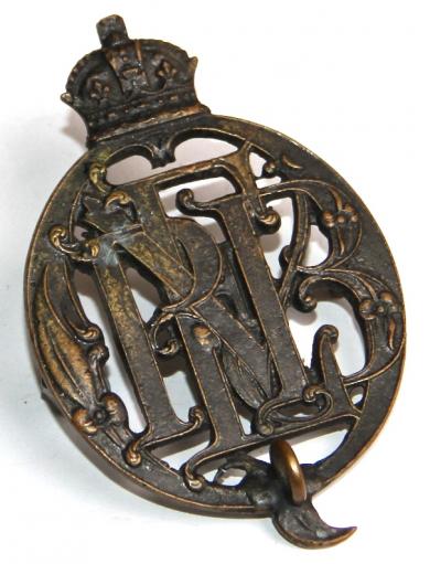 ROYAL SCOTS - QUEENS RIFLE VOLUNTEERS CROSS BELT BADGE