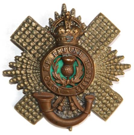 WW1 - 4/5TH ROYAL SCOTS OFFICERS CAP BADGE