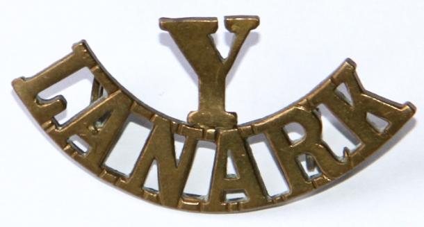 Y LANARK ( LANARKSHIRE YEO. ) SHOULDER TITLE