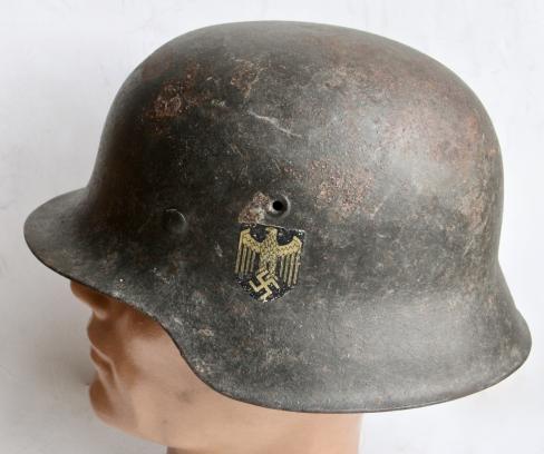 GERMAN WW2 M42 ARMY SD HELMET 
