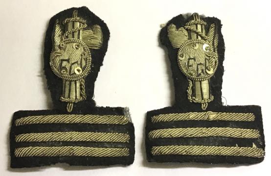 WW2 - ITALIAN FASCIST YOUTH MOVEMENT OFFICERS - FGC - BULLION INSIGNIA