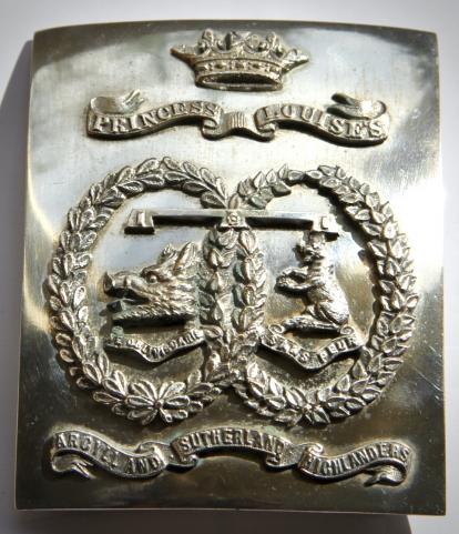 ARGYLL & SUTHERLANDER HIGHLANDERS TERRITORIAL OFFICERS SHOULDER BELT PLATE