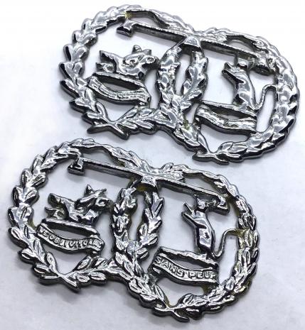 BOER WAR / WW1 - ARGYLL & SUTHERLAND HIGHLANDERS RARE BOOK COVER INSIGNIA BADGE X 2