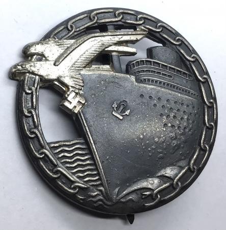 WW2 GERMAN KRIEGSMARINE BLOCKADE RUNNERS AWARD  - SCHWERIN / OTTO FEC
