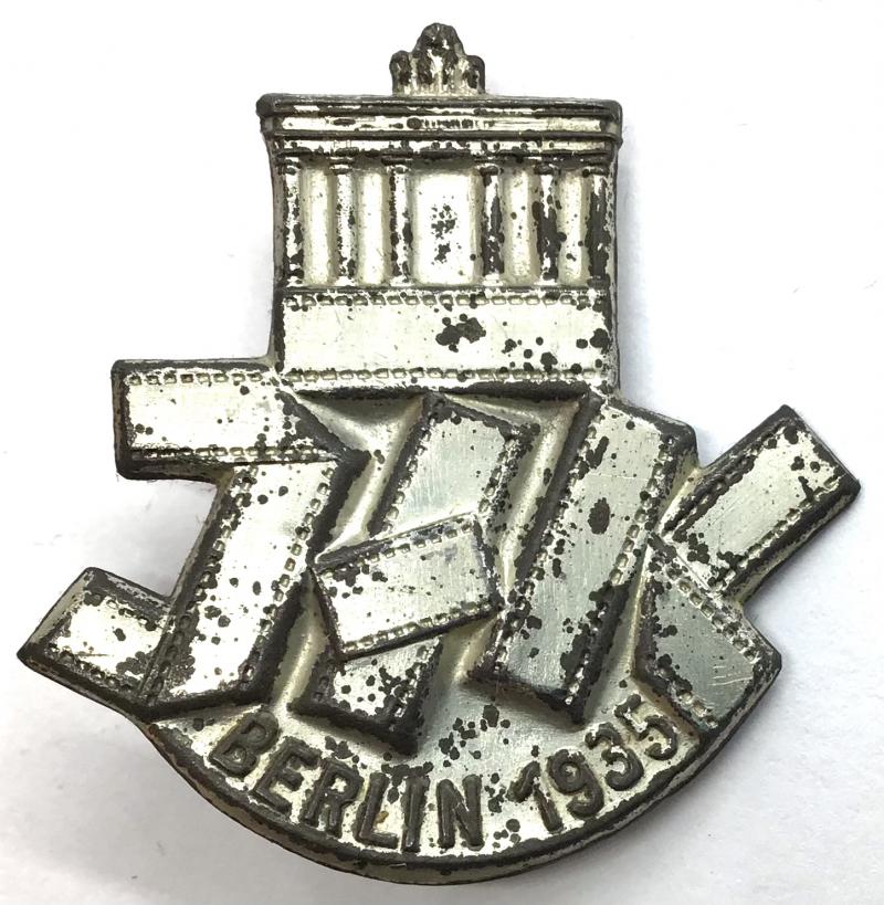 GERMAN 3RD REICH 1935 BERLIN DAY BADGE