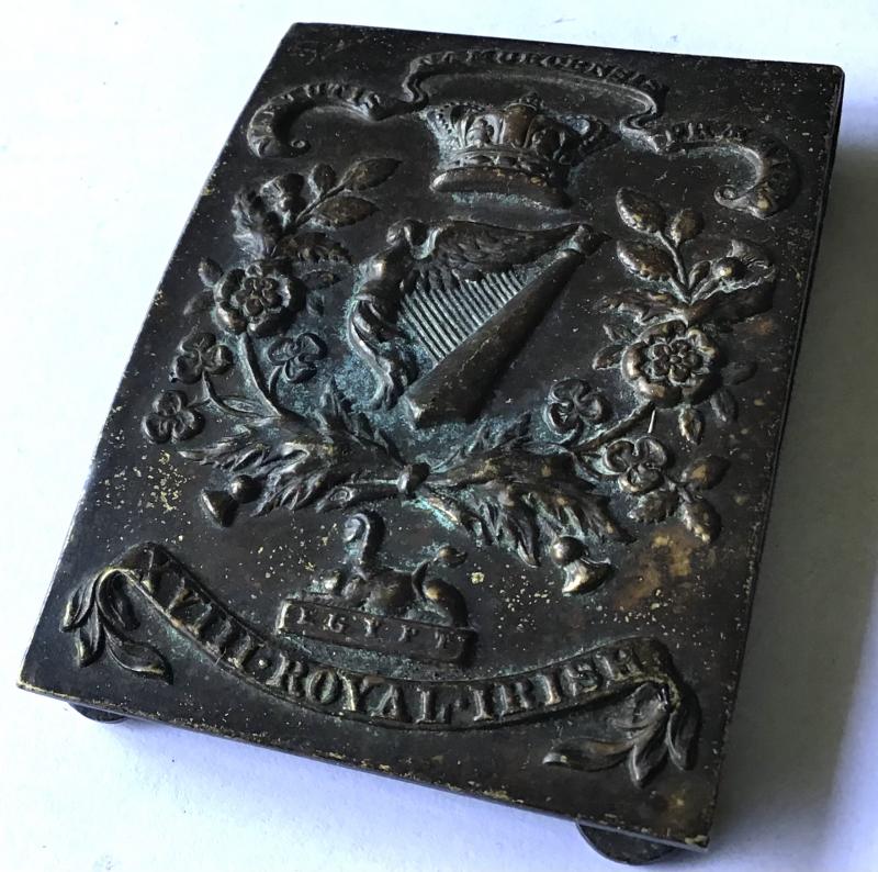 VICTORIAN 98TH FOOT ROYAL IRISH SHOULDER BELT PLATE