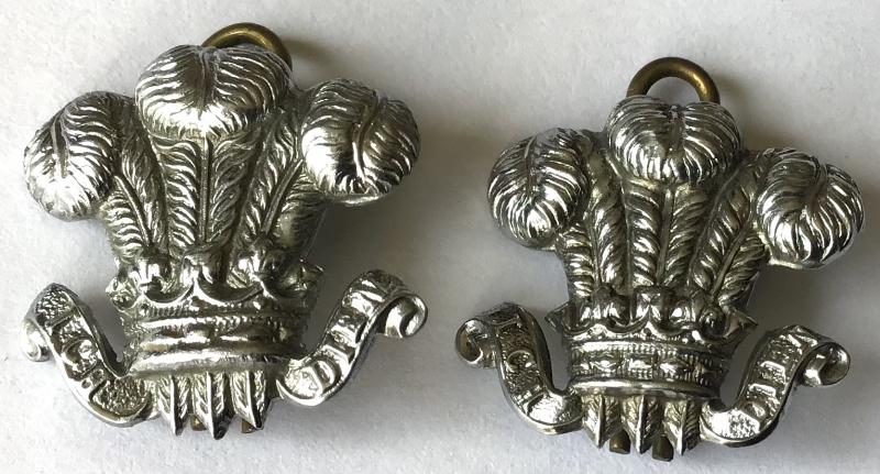 RENFREW ( GLASGOW ) CONSTABULARY CHROME COLLAR PAIR