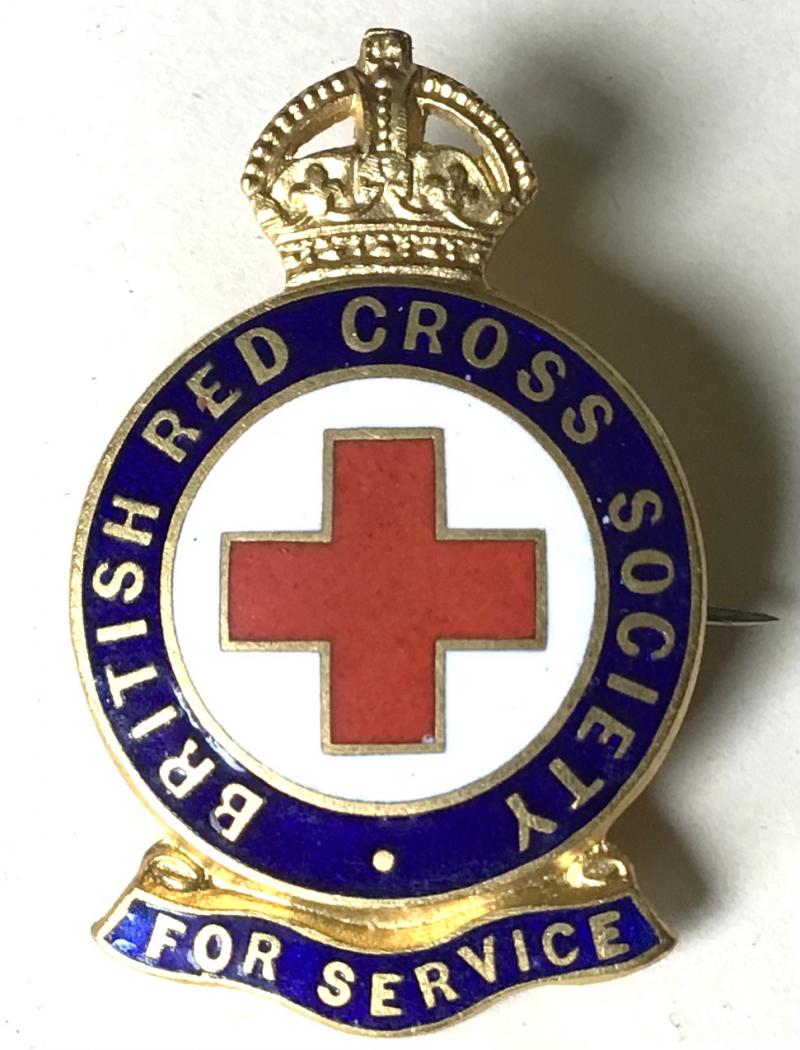 RED CROSS - FOR SERVICE BADGE - MINT - GAUNT