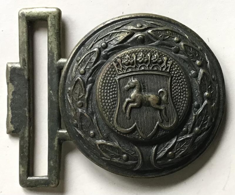WW2 GERMAN - WESTFALEN FIRE DEFENCE SERVICE OFFICERS BELT BUCKLE