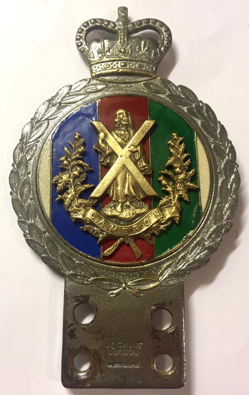 CAMERON HIGHLANDERS CAR MASCOT - GAUNT