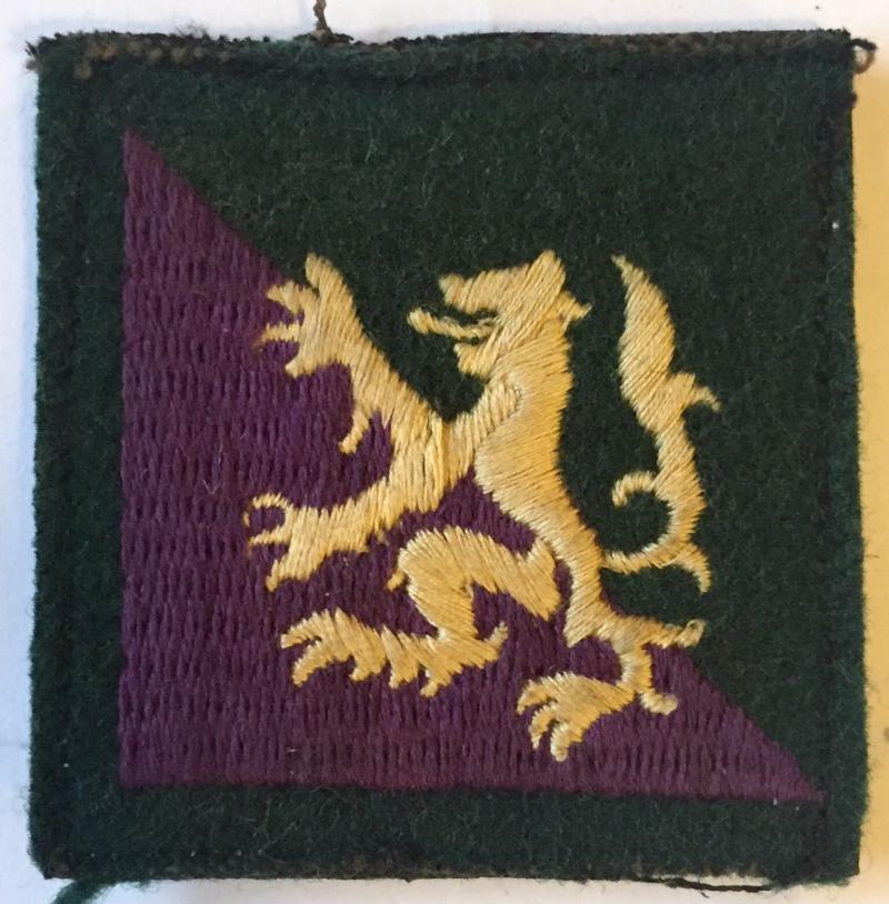 WW2 NORTH HIGHLAND DISTRICT SCOTTISH FORMATION SIGN - ATTRIBUTED