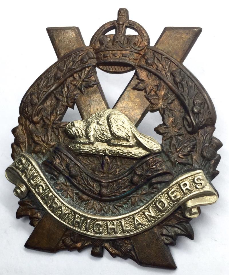 CANADIAN( ARGYLL & SUTHERLAND) CALGARY HIGHLANDERS CAP BADGE