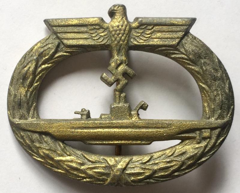 WW2 GERMAN U BOAT BADGE - GWL