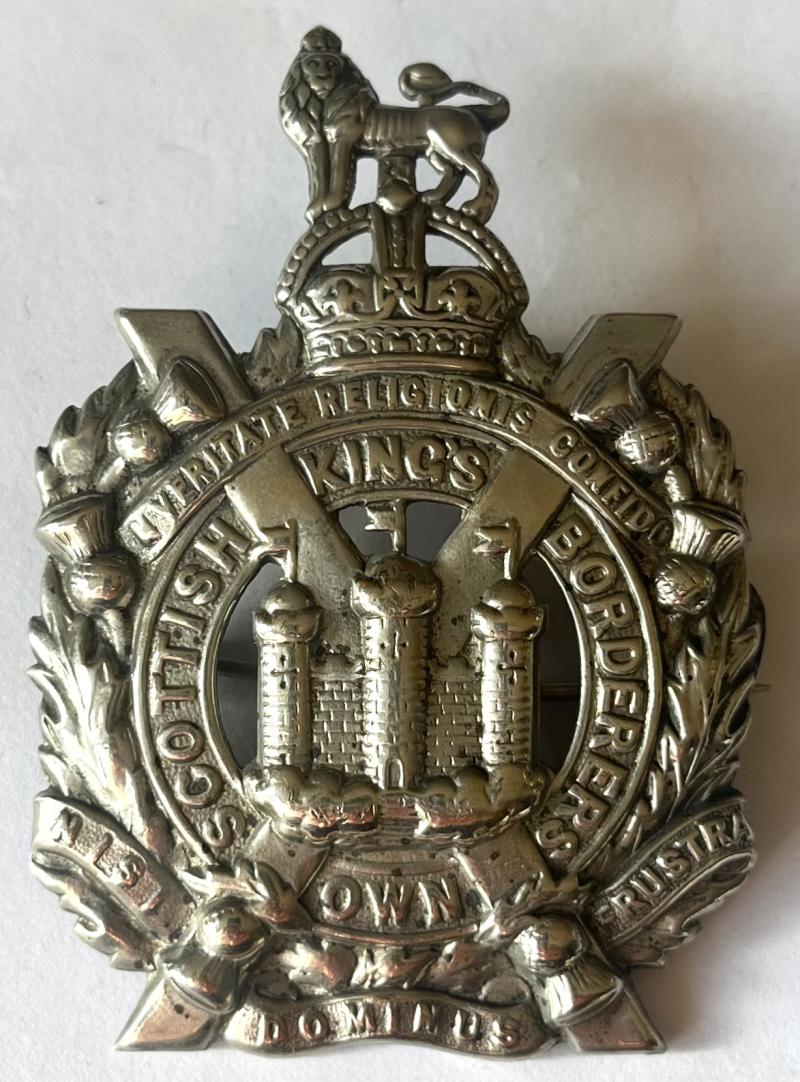 KINGS OWN SCOTTISH BORDERERS ( KOSB ) CONVERTED FOR PAGRI - PIN BACK BADGE
