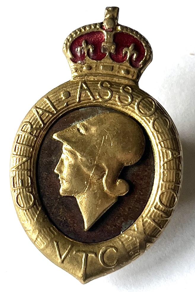 WW1 BRITISH - VOLUNTEER TRAINING CORPS ASSOCIATION BADGE