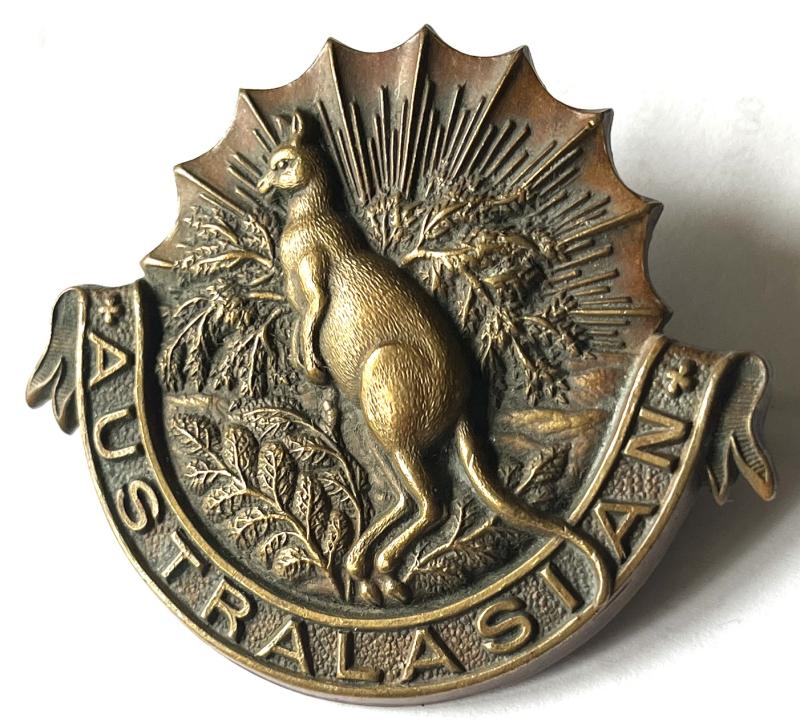 BOER WAR - KINGS COLONIALS - AUSTRALASIAN CAP BADGE