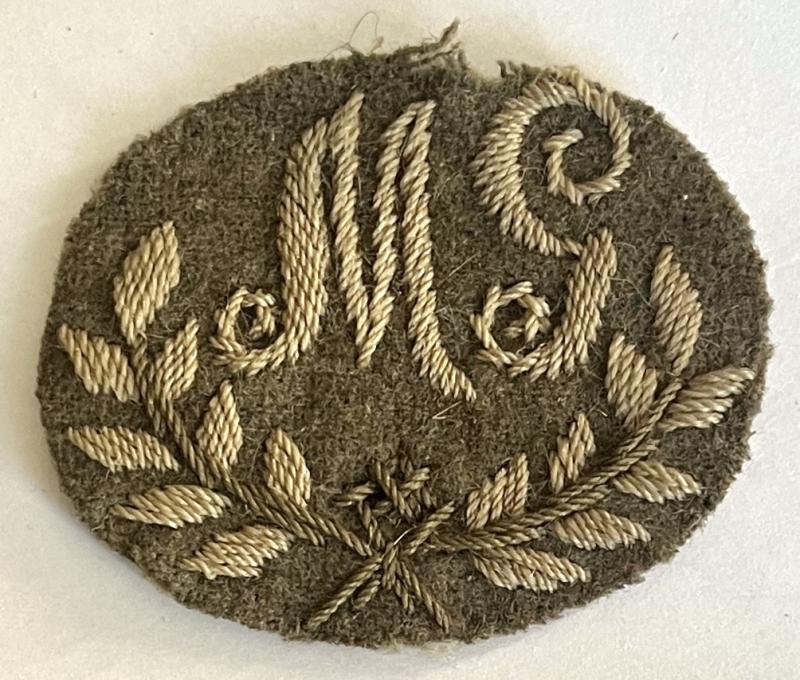 WW1 BRITISH MACHINE GUNNERS QUALIFICATION SLEEVE BADGE