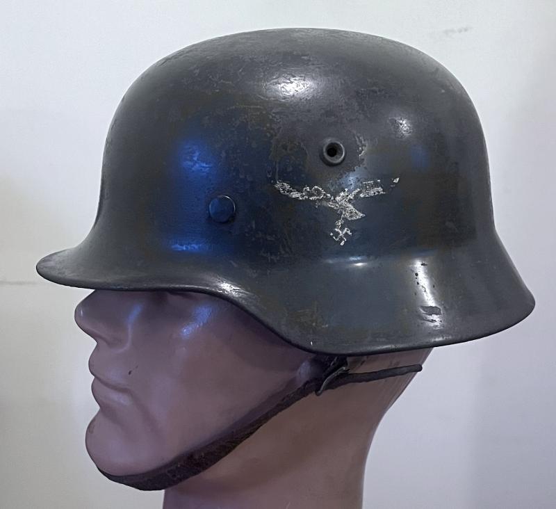 LUFTWAFFE M40 SINGLE DECAL HELMET - COMPLETE