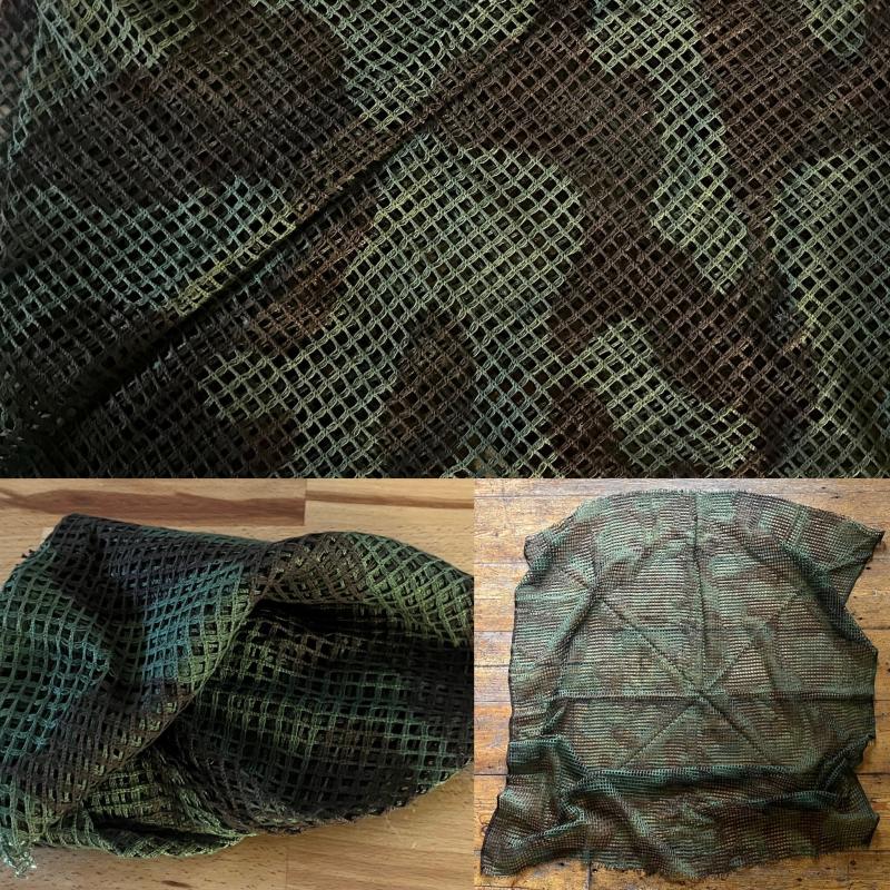 WW2 / 1960'S - CAMOUFLAGE FACE VEIL / SCRIM / SCARF - PARAS