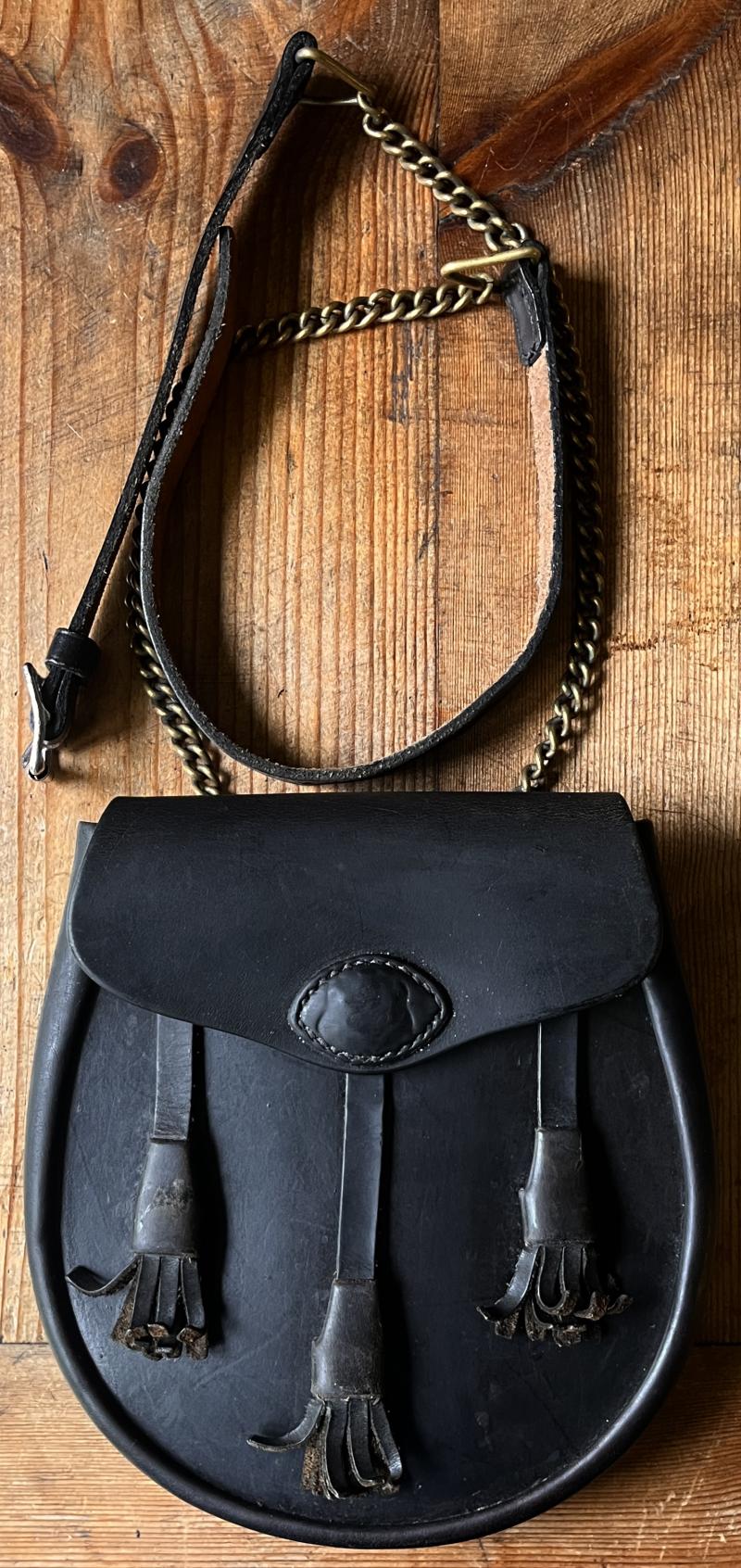 McROSTIE GLASGOW HAND MADE LEATHER SPORRAN