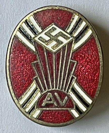 AMERICAN BUND -  NAZI LEAGUE LAPEL BADGE -APOLLO BROOKLYN
