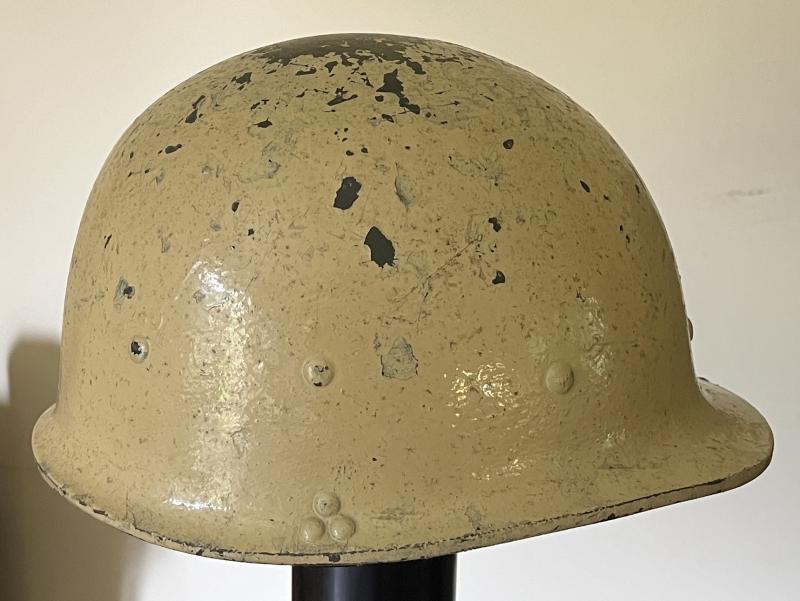 GULF WAR M80 IRAQI HELMET - TAN OVERPAINT