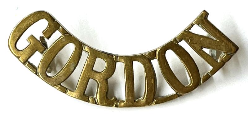 WW1 GORDON HIGHLANDERS SHOULDER TITLE