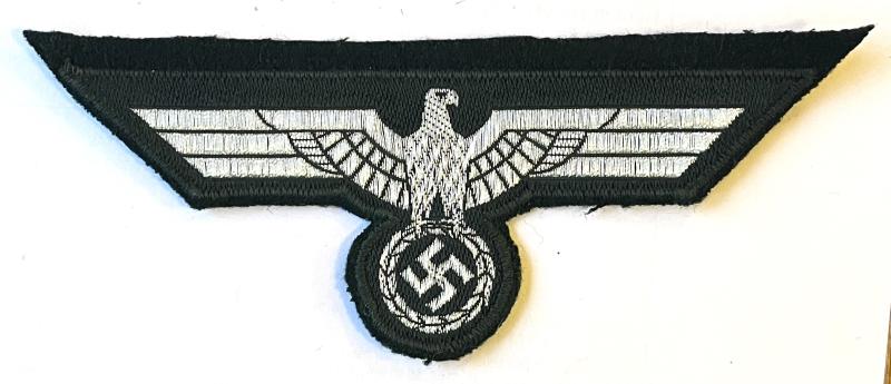 GERMAN WW2 ARMY OFFICERS BULLION WIRE EMBROIDERED BREAST EAGLE