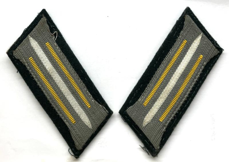 GERMAN WW2 KRIEGSMARINE COASTAL ARTILLERY COLLAR TABS - VET BRING BACK