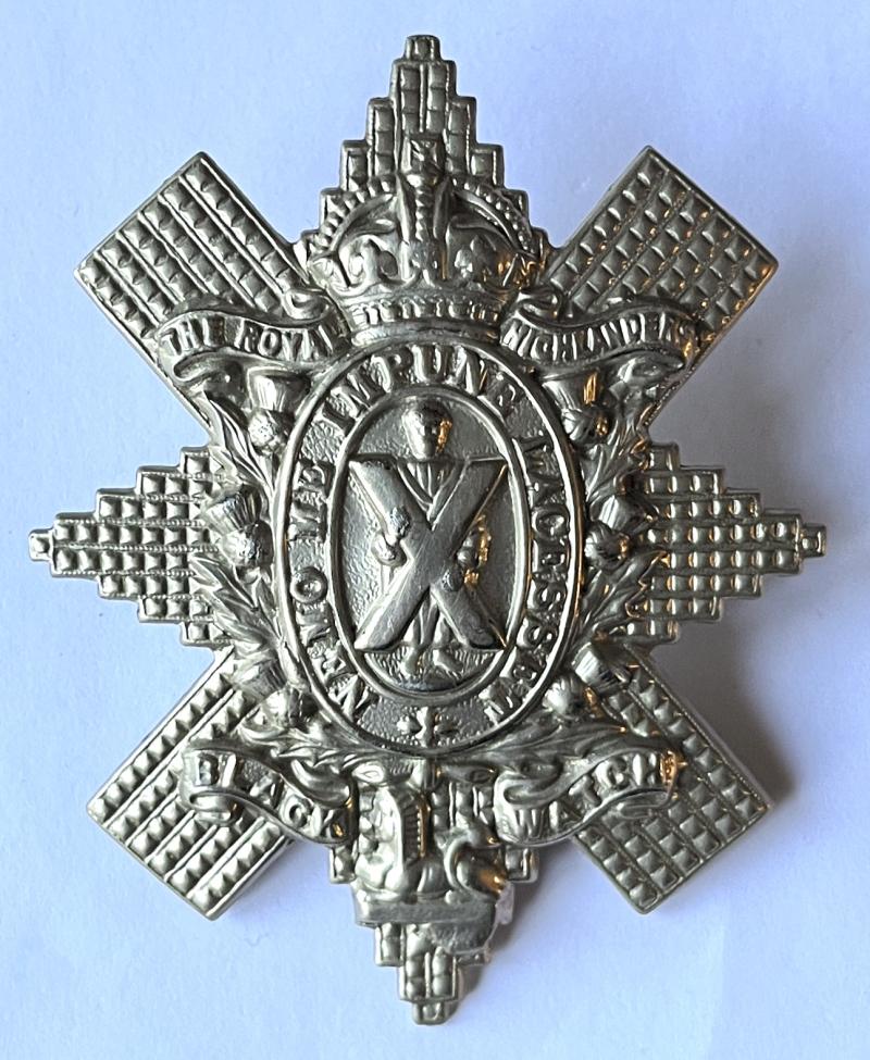 WW1 BLACK WATCH CAP BADGE