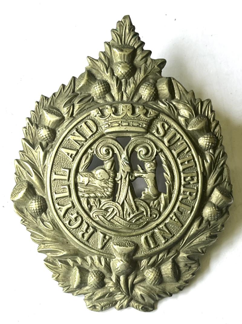 WW1 - ARGYLL & SUTHERLAND HLDRS. CAP BADGE