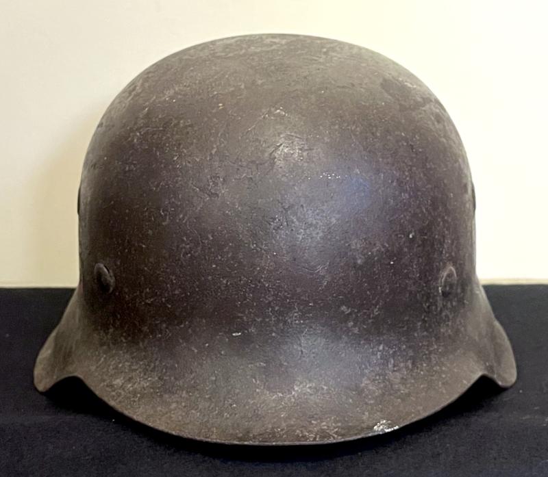 WW2 GERMAN - POLIZEI M42 HELMET - EF 64