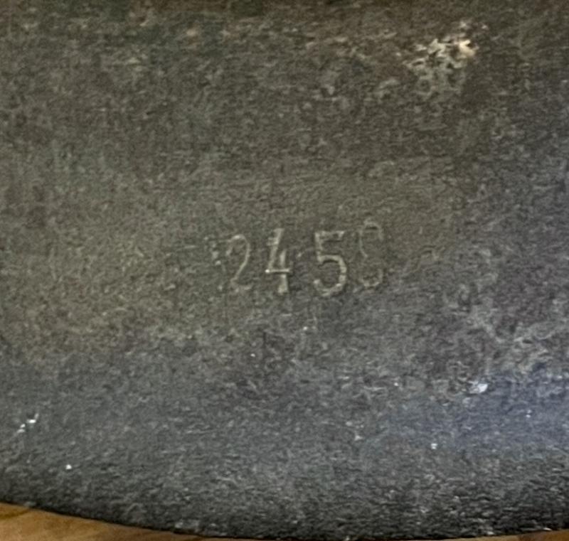 WW2 GERMAN - POLIZEI M42 HELMET - EF 64