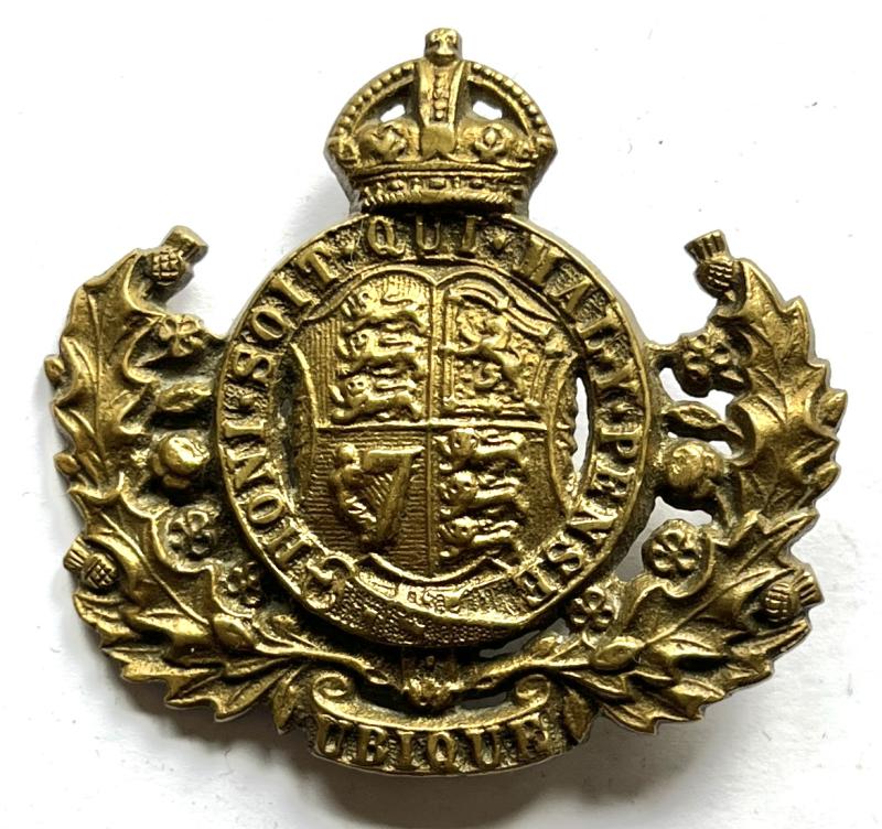 SCOTTISH ROYAL ENGINEERS VOLUNTEERS - EDWARDIAN WAIST BELT CENTRE