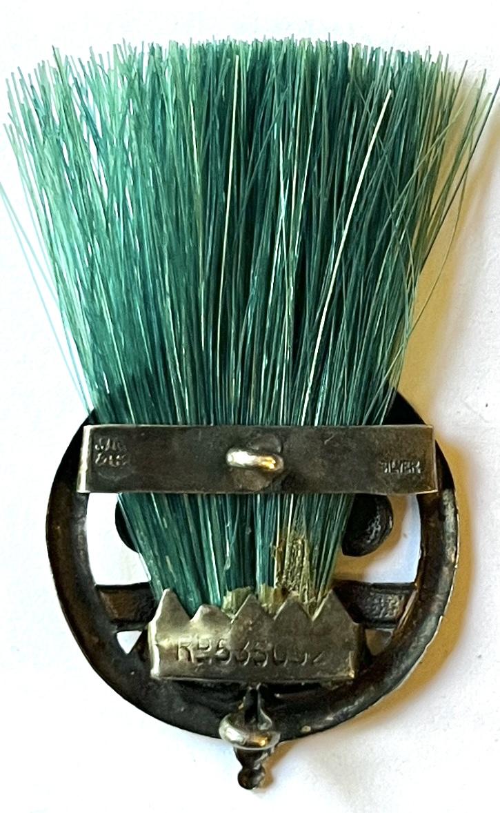 BOY SCOUTS - 1ST PATTERN ( 1908 ), SCOUT MASTER OFFICERS - SILVER ( NO STARS ) - HAT BADGE