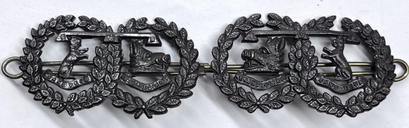 ARGYLL & SUTHERLAND HLDRS. WW1 - OFFICERS BRONZE COLLARS