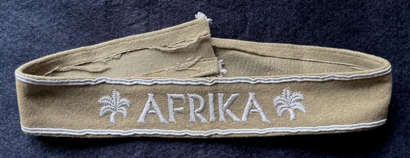 WW2 GERMAN AFRIKA WITH PALMS CUFF TITLE