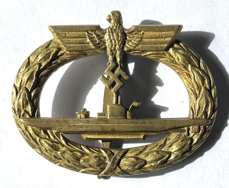 WW2 GERMAN EARLY-  1ST TYPE U BOAT AWARD - TOMBAK - SCHWERIN
