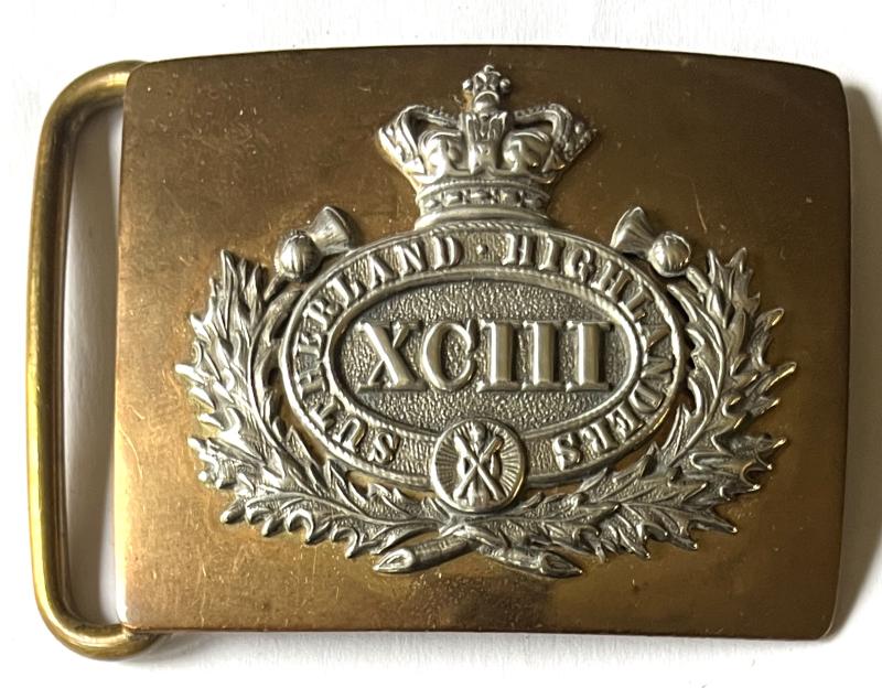 93RD OF FOOT (ARGYLL & SUTHERLAND) OFFICERS WAIST BELT PLATE