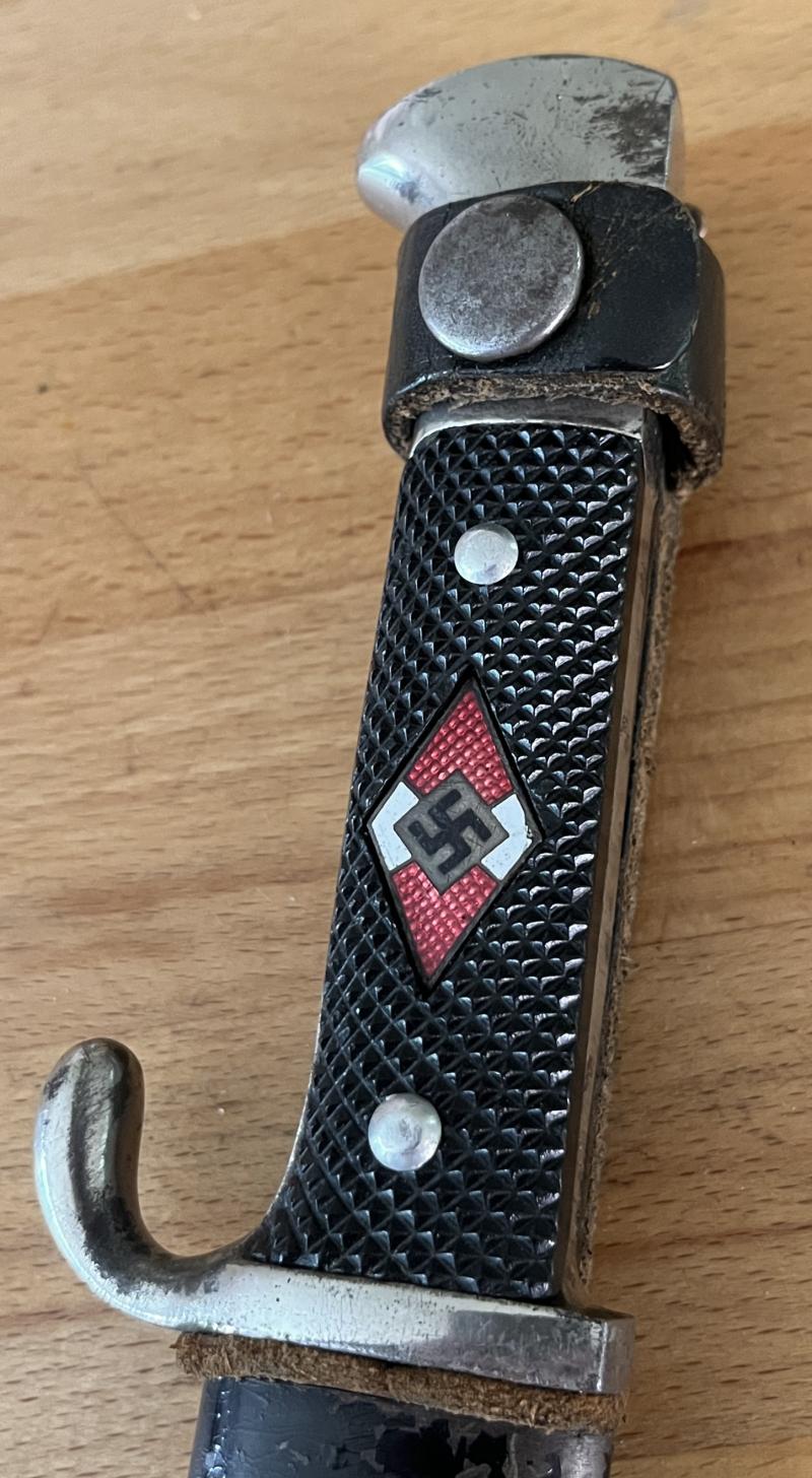 HITLER YOUTH KNIFE WITH MOTTO - 1938 - ANTON WINGEN