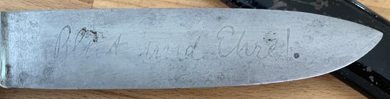 HITLER YOUTH KNIFE WITH MOTTO - 1938 - ANTON WINGEN