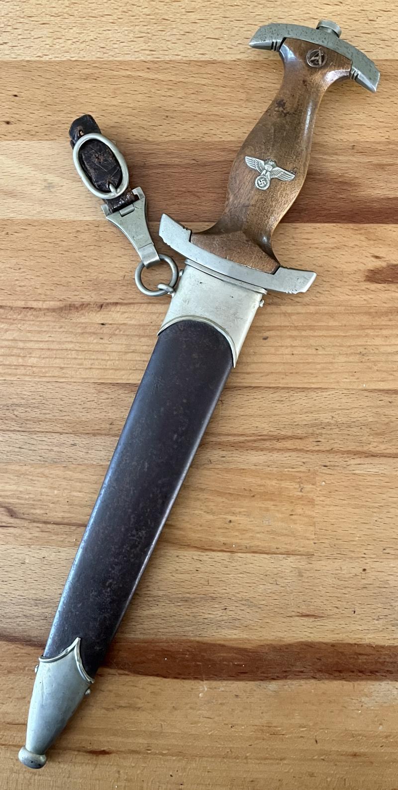 MODEL 1933 - S. A. DAGGER C/W HANGER - ANTON WINGEN JR. - NORDSEE